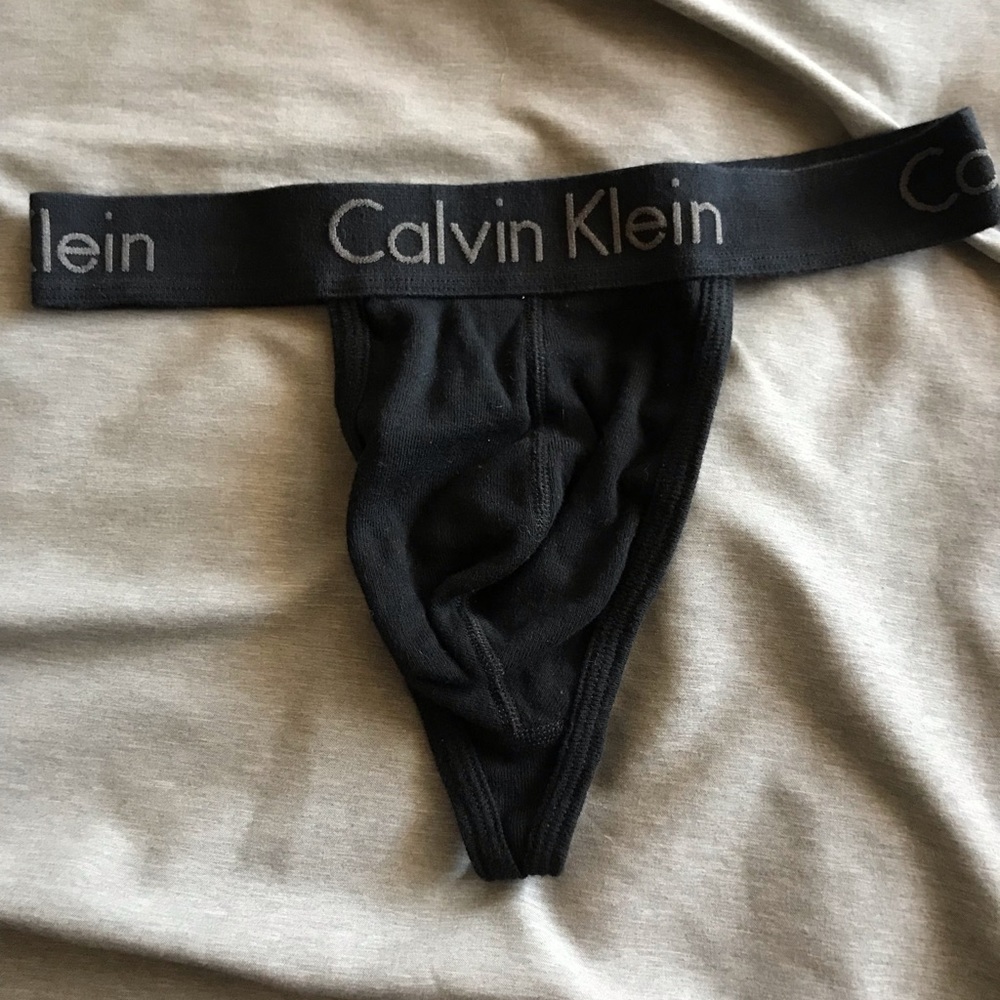 Calvin Klein men’s thong size small, without tags, washed never worn.